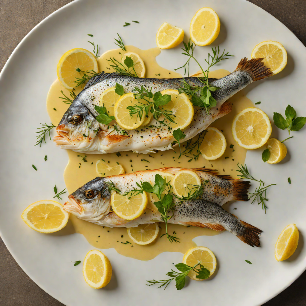Pan-Seared Sea Bass with Herb Butter and Lemon