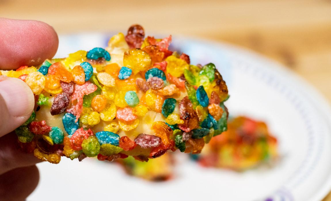 Fun-Size Chicken Tenders with Rainbow Dipping Sauce