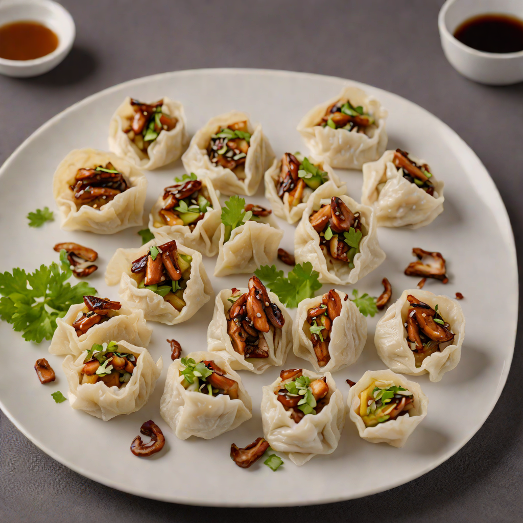 Vegetarian Dumplings with Shiitake and Napa Cabbage