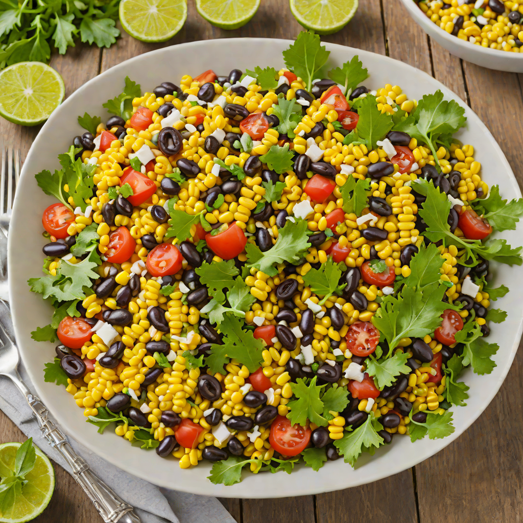 Latin-Style Black Bean and Roasted Corn Salad