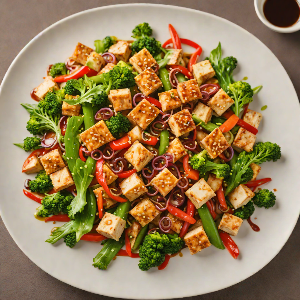 Vegetable Stir-Fry with Tofu and Sweet Soy Sauce