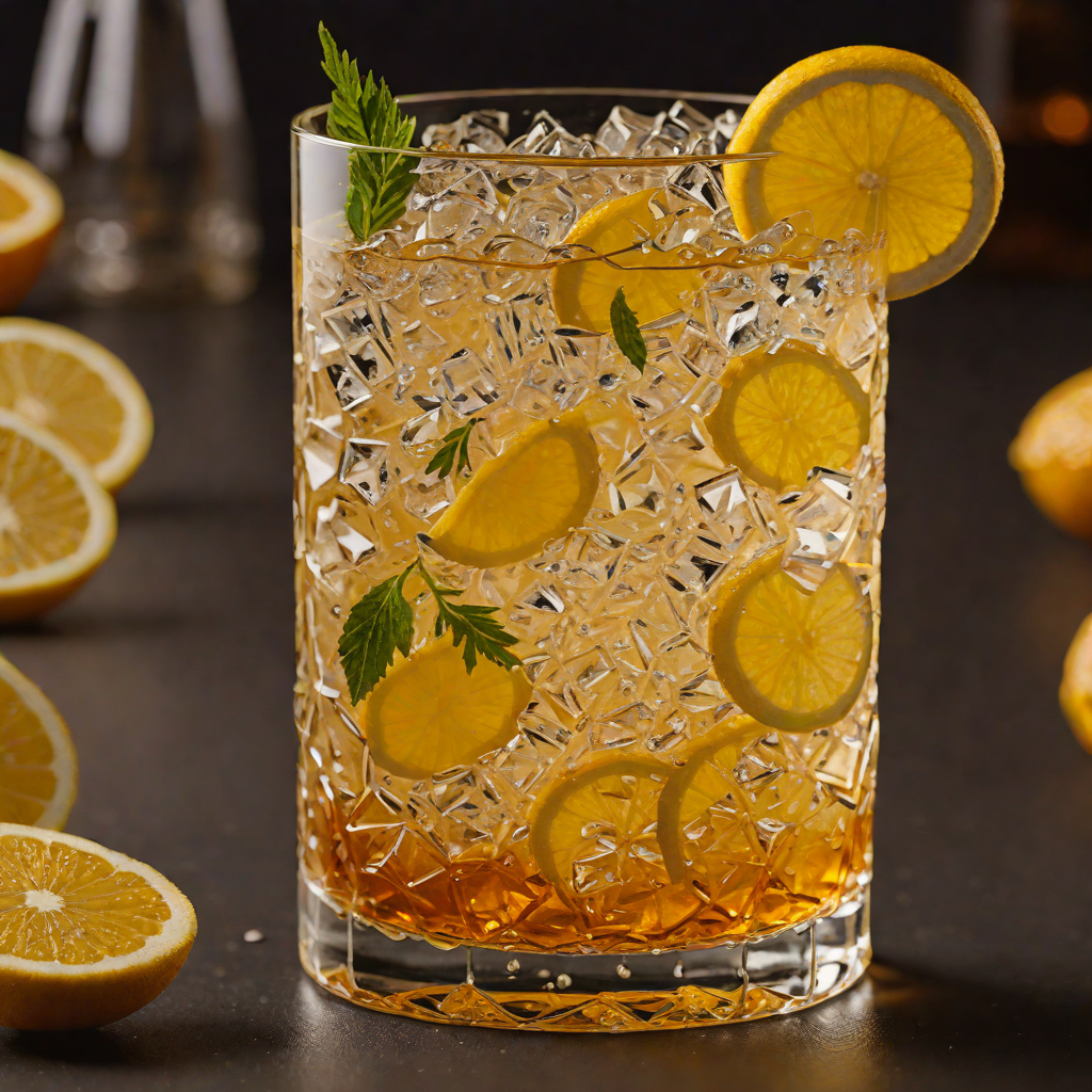 Citrus-Spiced Whiskey Highball with Soda Water