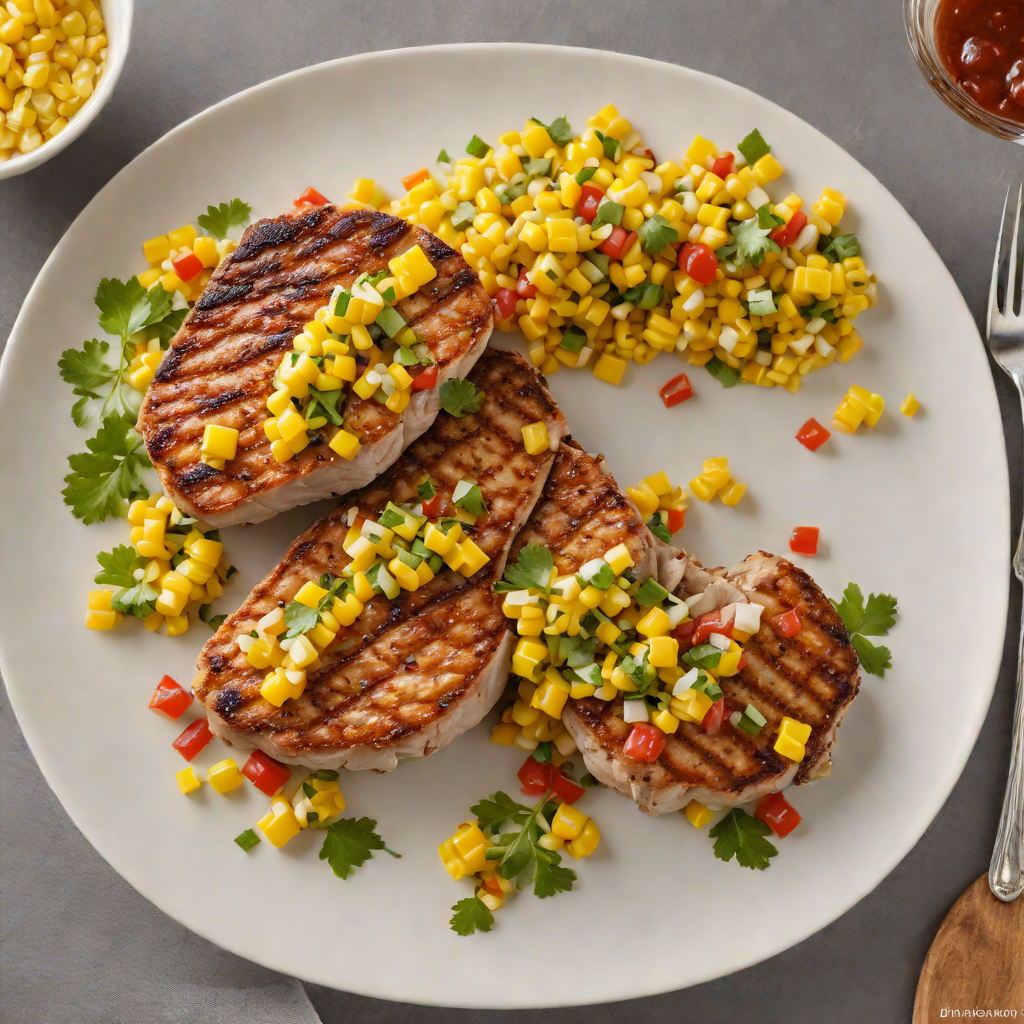 Pan-Seared Pork Chops with Iowa Sweet Corn Relish