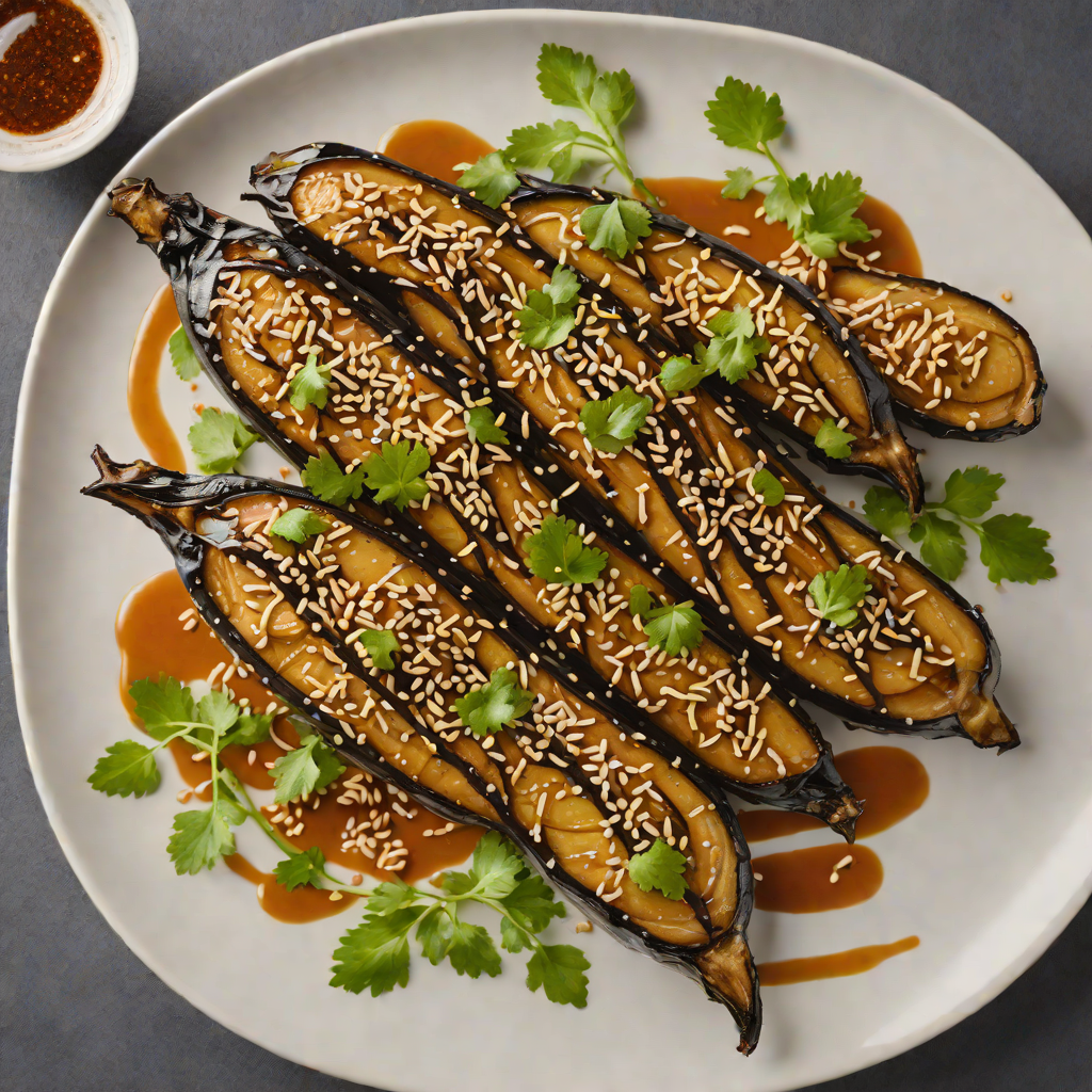 Miso-Glazed Eggplant with Spicy Sesame Dressing