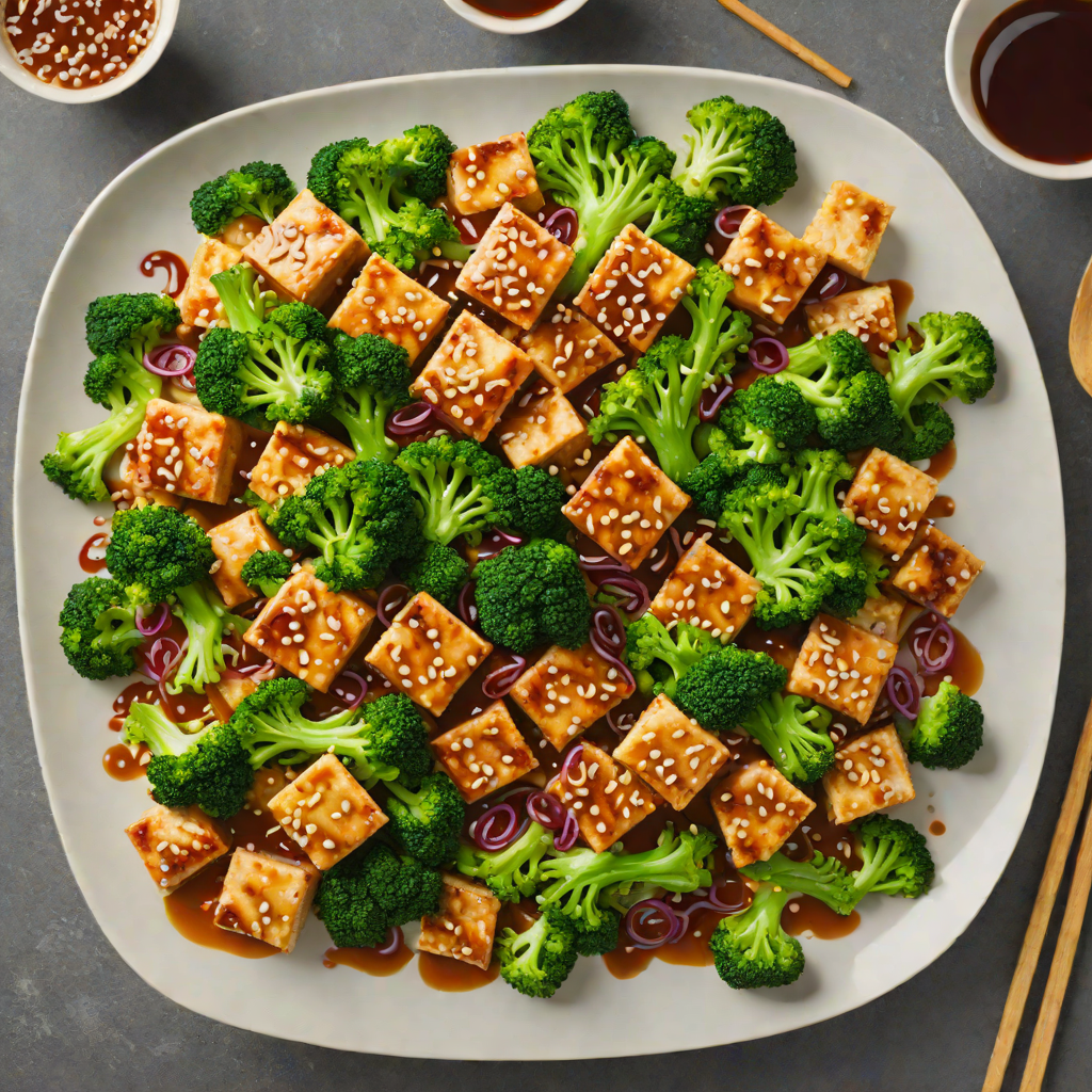 Pan-Fried Tofu Stir Fry with Broccoli and Ginger-Soy Glaze