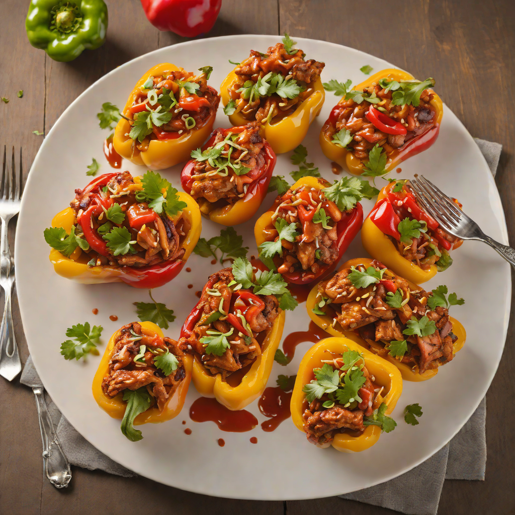 BBQ Chicken-Stuffed Bell Peppers