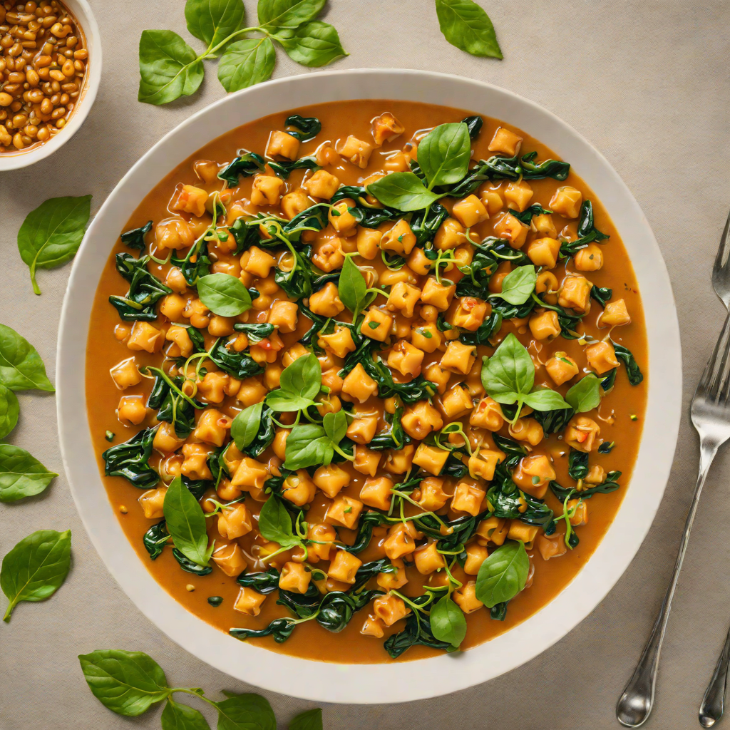 No-Sugar Added Spiced Chickpea and Spinach Stew