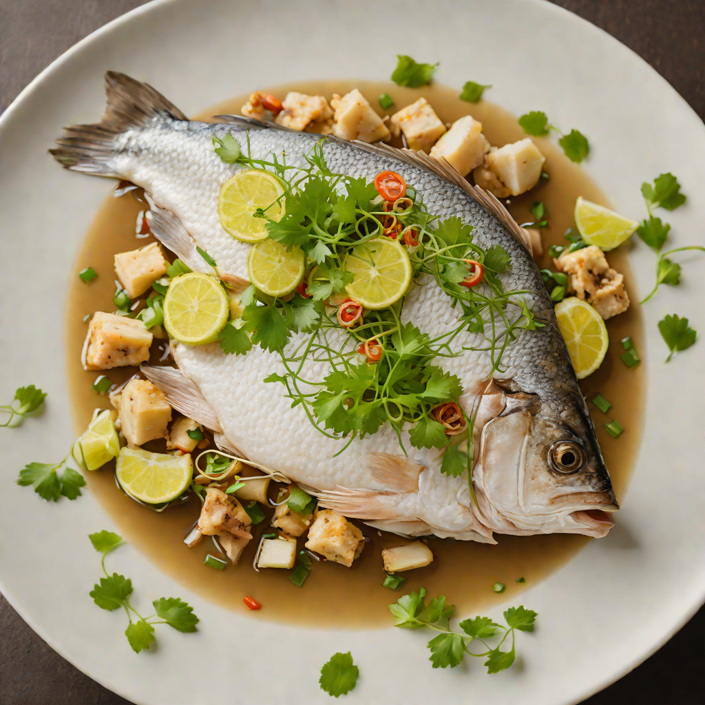 No-Oil Steamed Fish with Ginger and Scallions