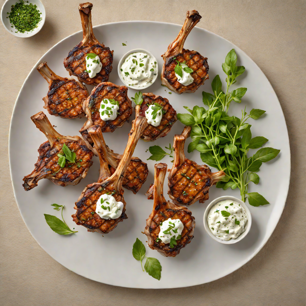 Herb-Grilled Lamb Chops with Tzatziki