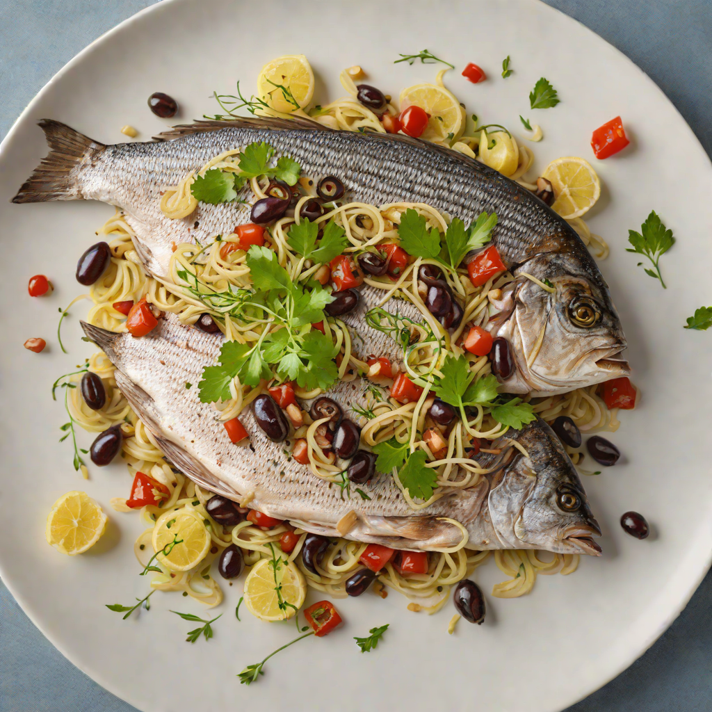 Pan-Seared Sea Bream with Fennel and Kalamata Olive Salsa