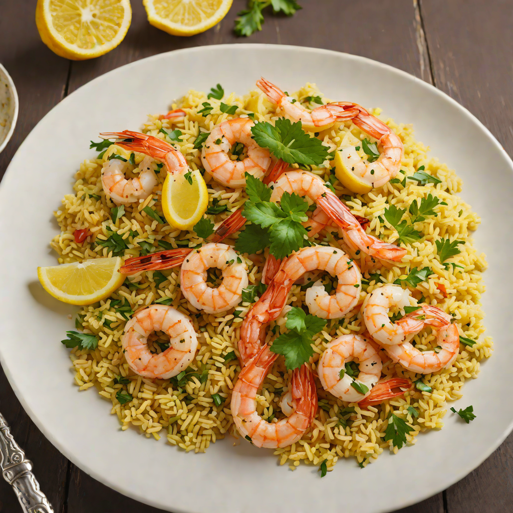 Lemon-Garlic Shrimp with Herbed Couscous