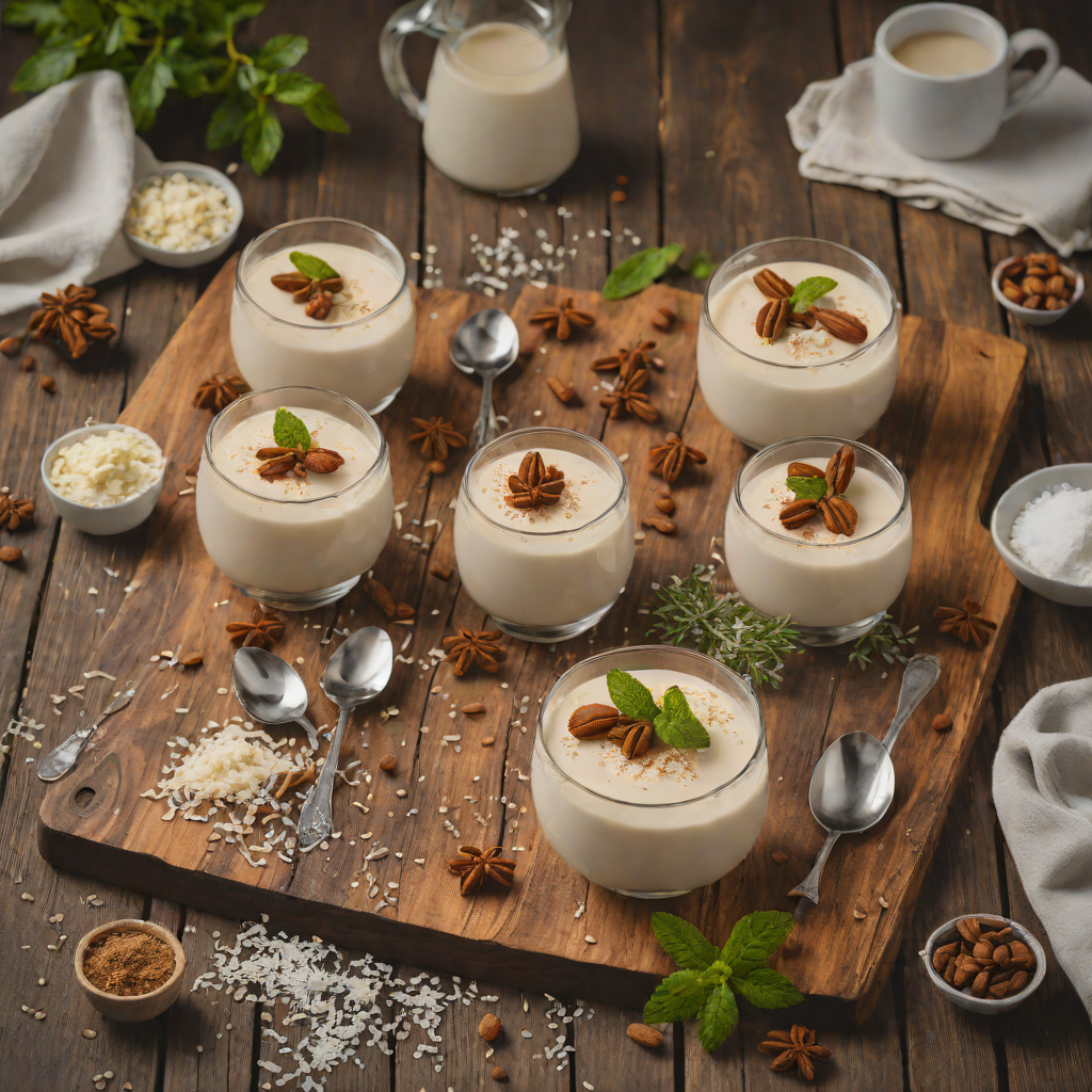 Snow-Capped Vanilla Chai Panna Cotta