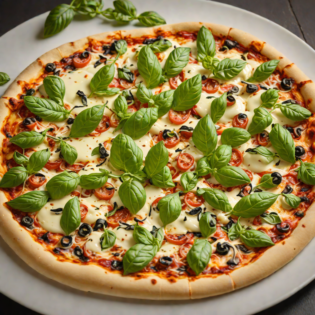 Wood-Fired Mozzarella and Basil Pizza