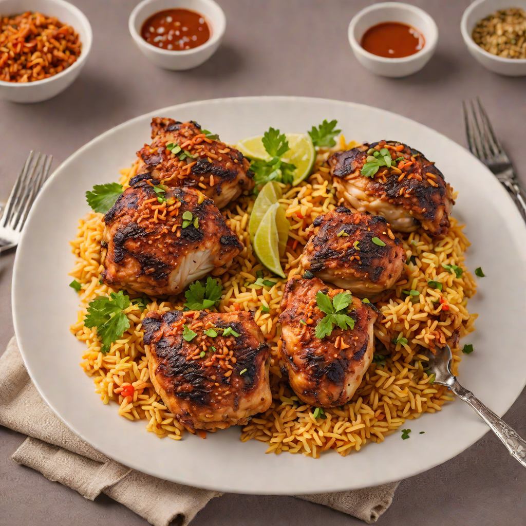 Grilled Jollof-Spiced Chicken Thighs