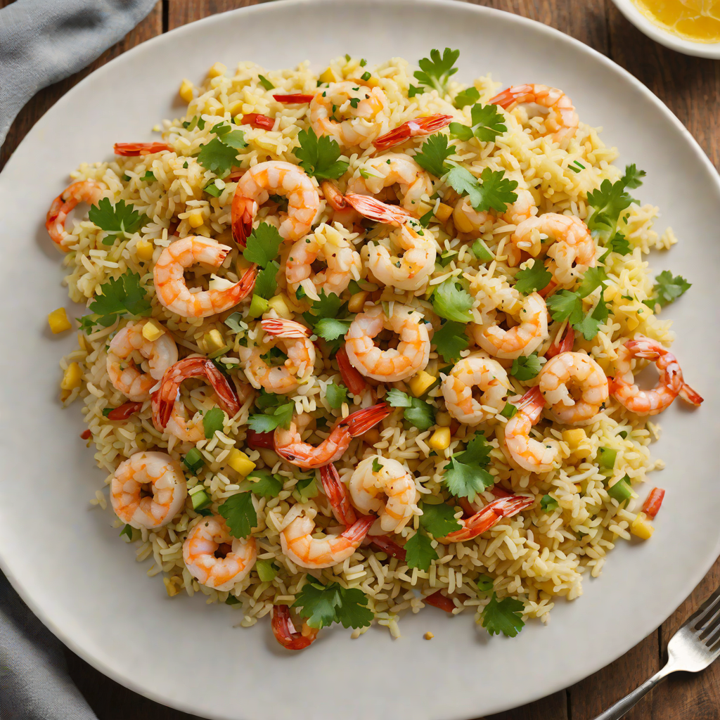 Sautéed Shrimp with Garlic-Cashew Cauliflower Rice