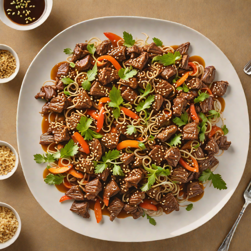 Stir-Fried Beef with Ginger and No-Soy Sauce Glaze
