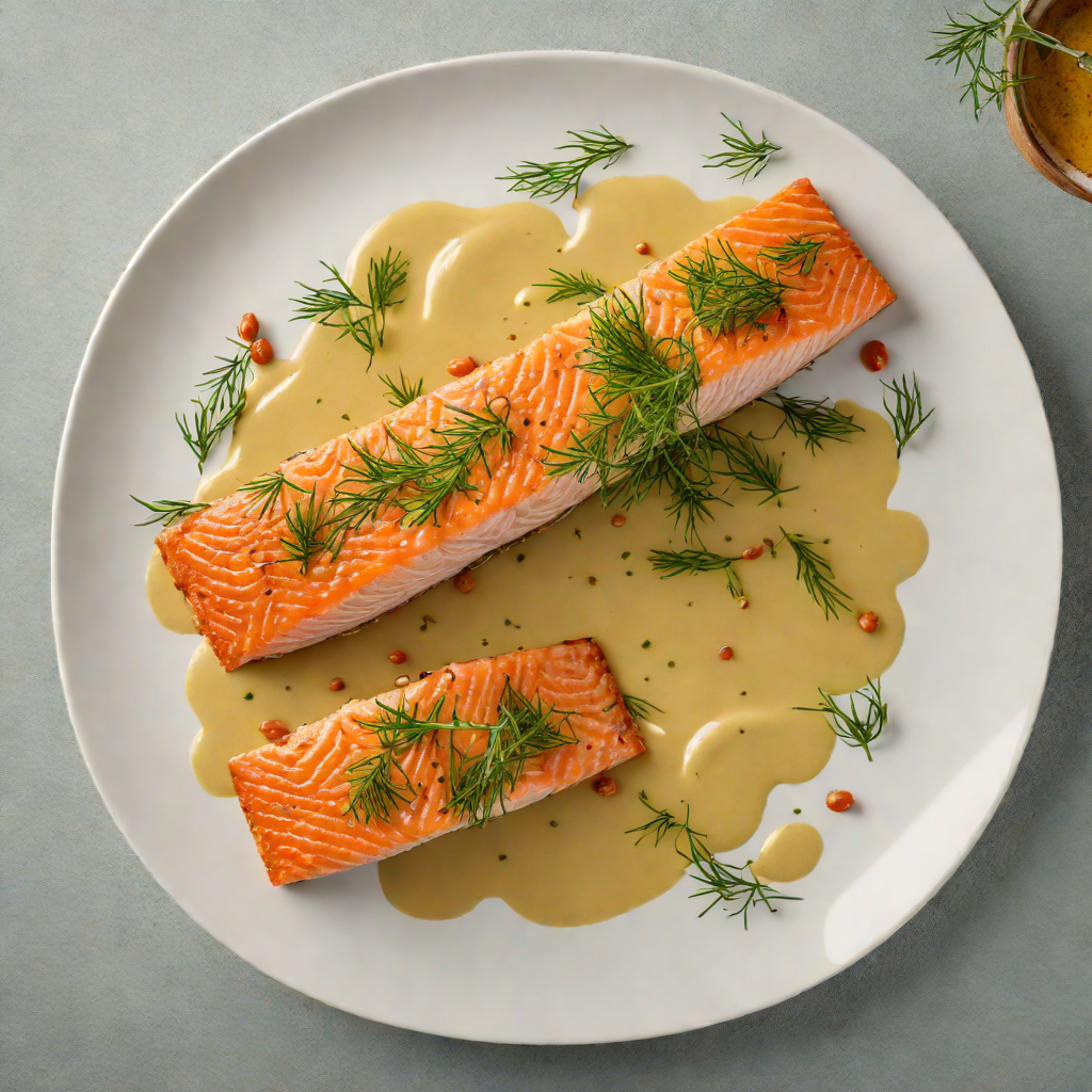 Spiced Nordic Salmon with Dill and Mustard Sauce