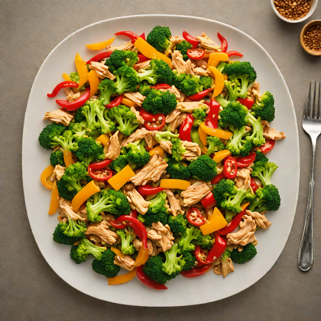 Carb Cycling Chicken Stir Fry with Broccoli and Bell Peppers