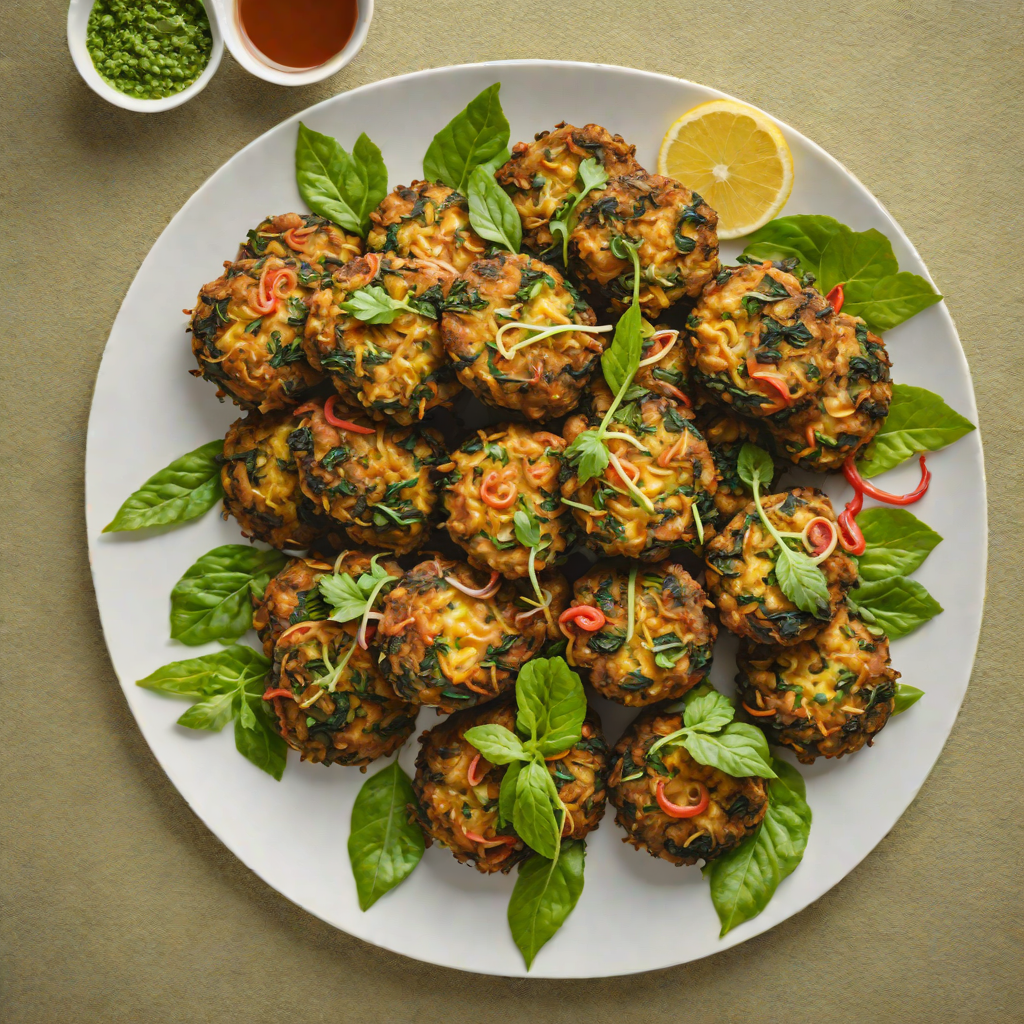 Pan-Seared Callaloo and Saltfish Fritters