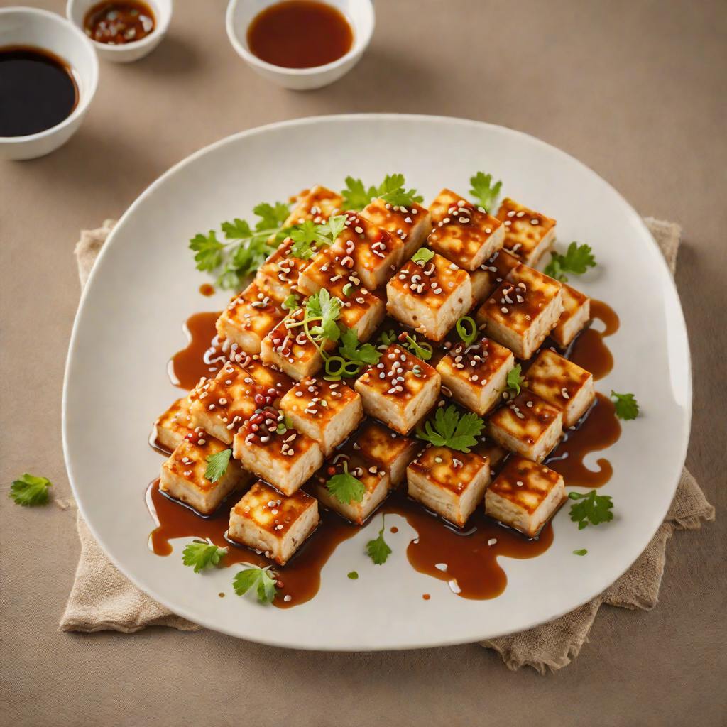 Crisp Pan-Fried Tofu with Spicy Ginger-Soy Glaze