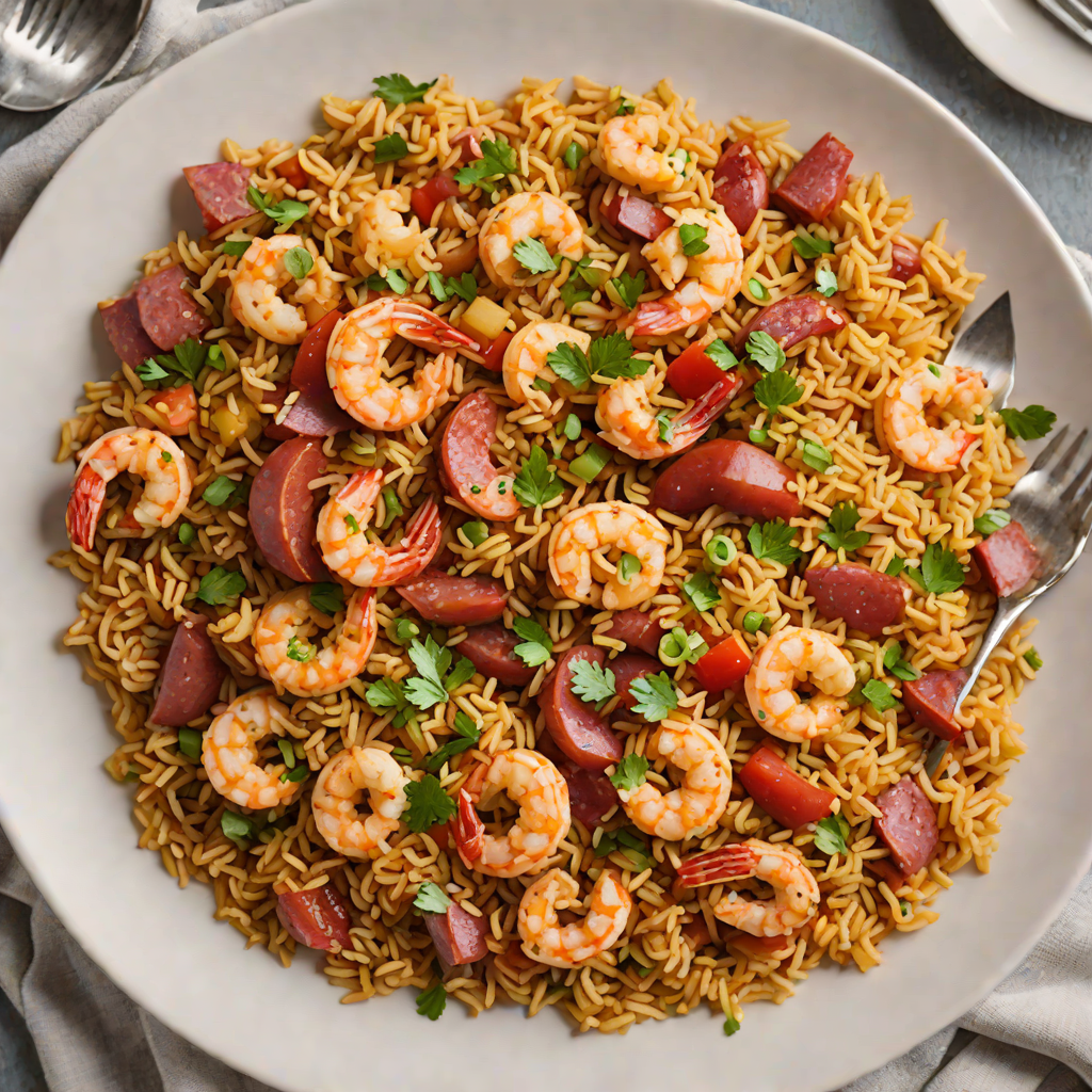 Stovetop Jambalaya with Smoked Sausage and Shrimp