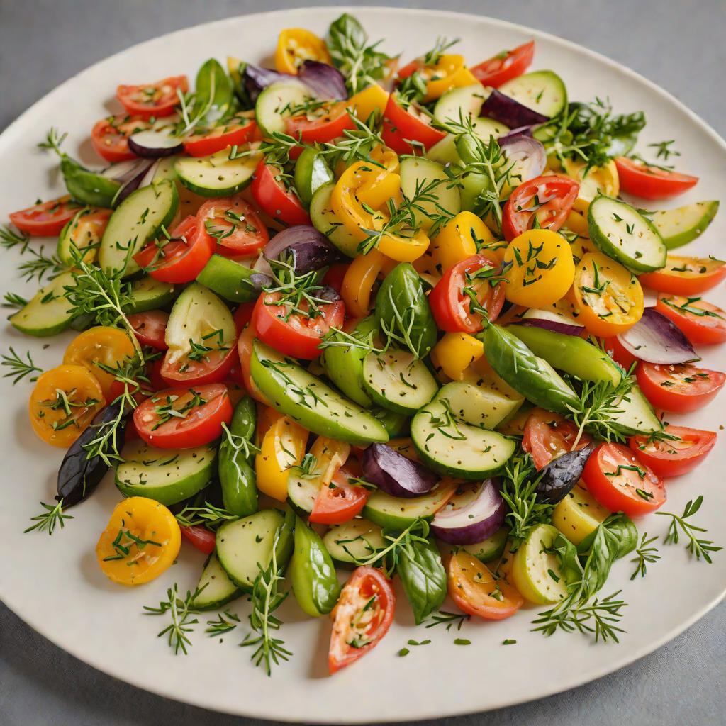 Sautéed Seasonal Vegetables with Herb Vinaigrette