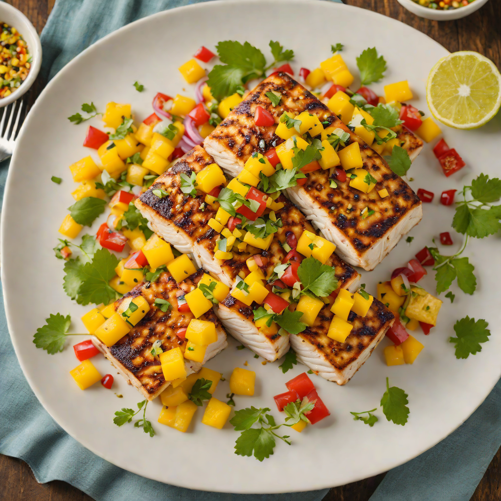 Grilled Citrus-Glazed Mahi Mahi with Mango Salsa