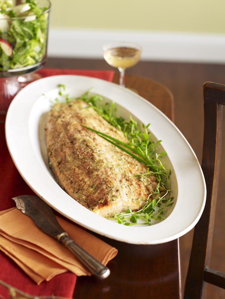 Sake-Infused Miso Glazed Salmon with Pickled Ginger