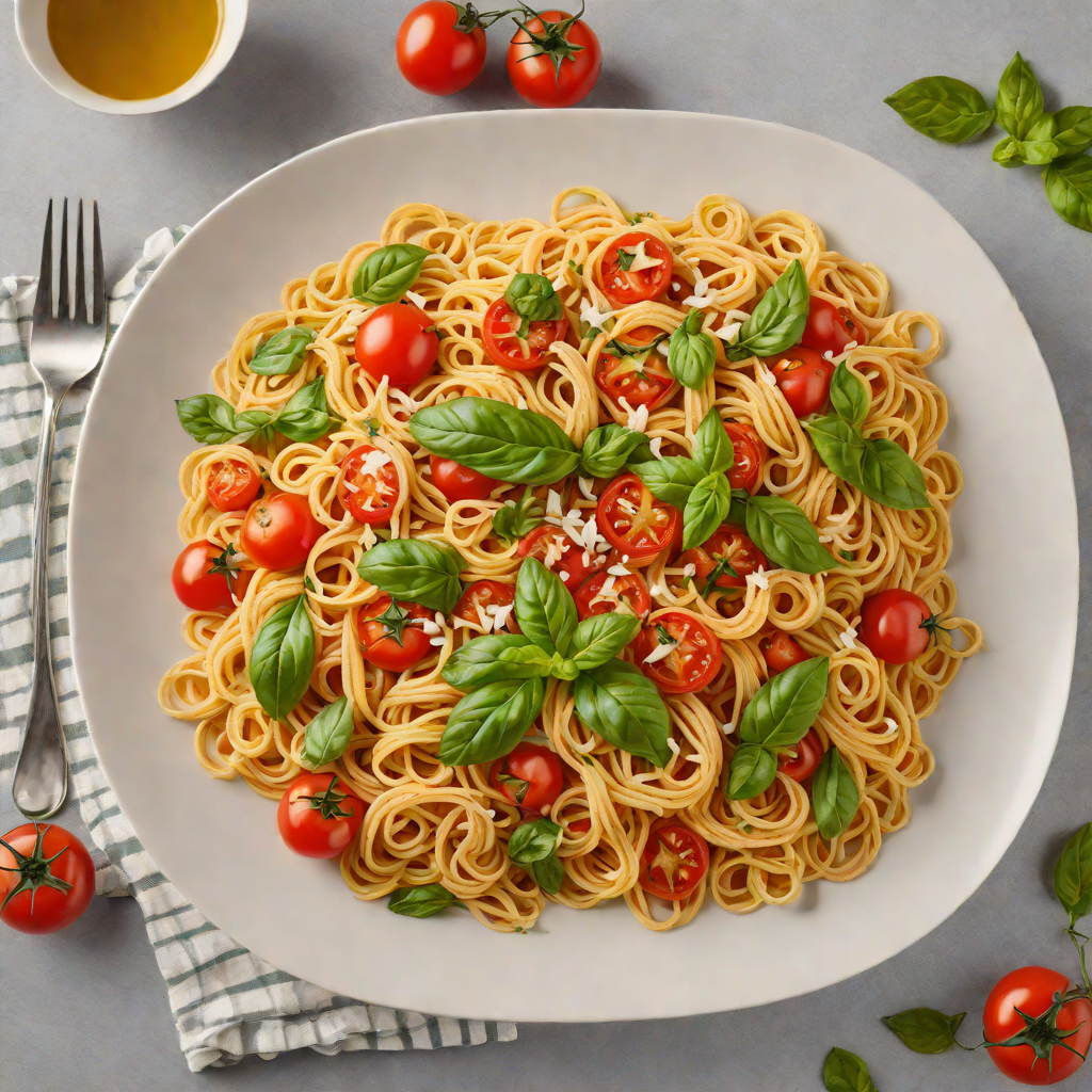 One-Pot Tomato and Basil Pasta with Garlic Olive Oil