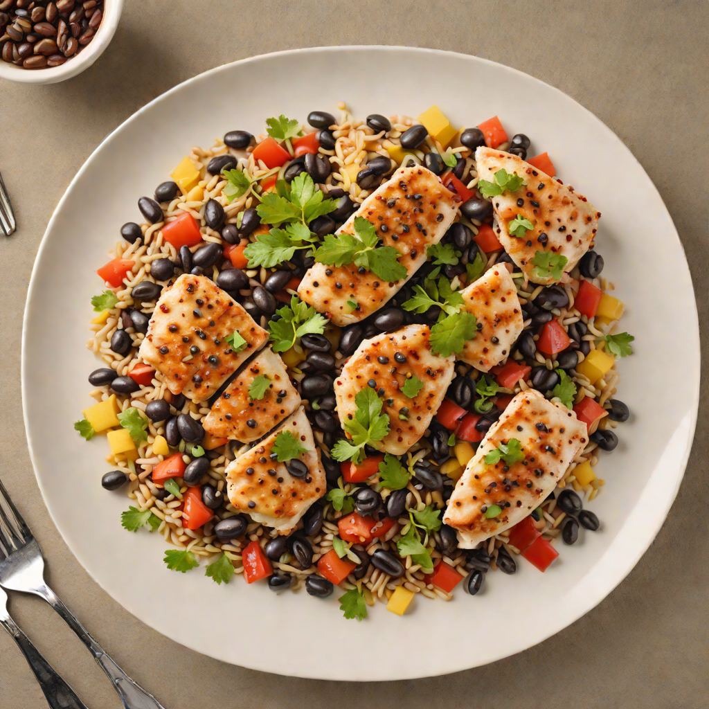 Sautéed Chicken with Spiced Southwest Black Beans