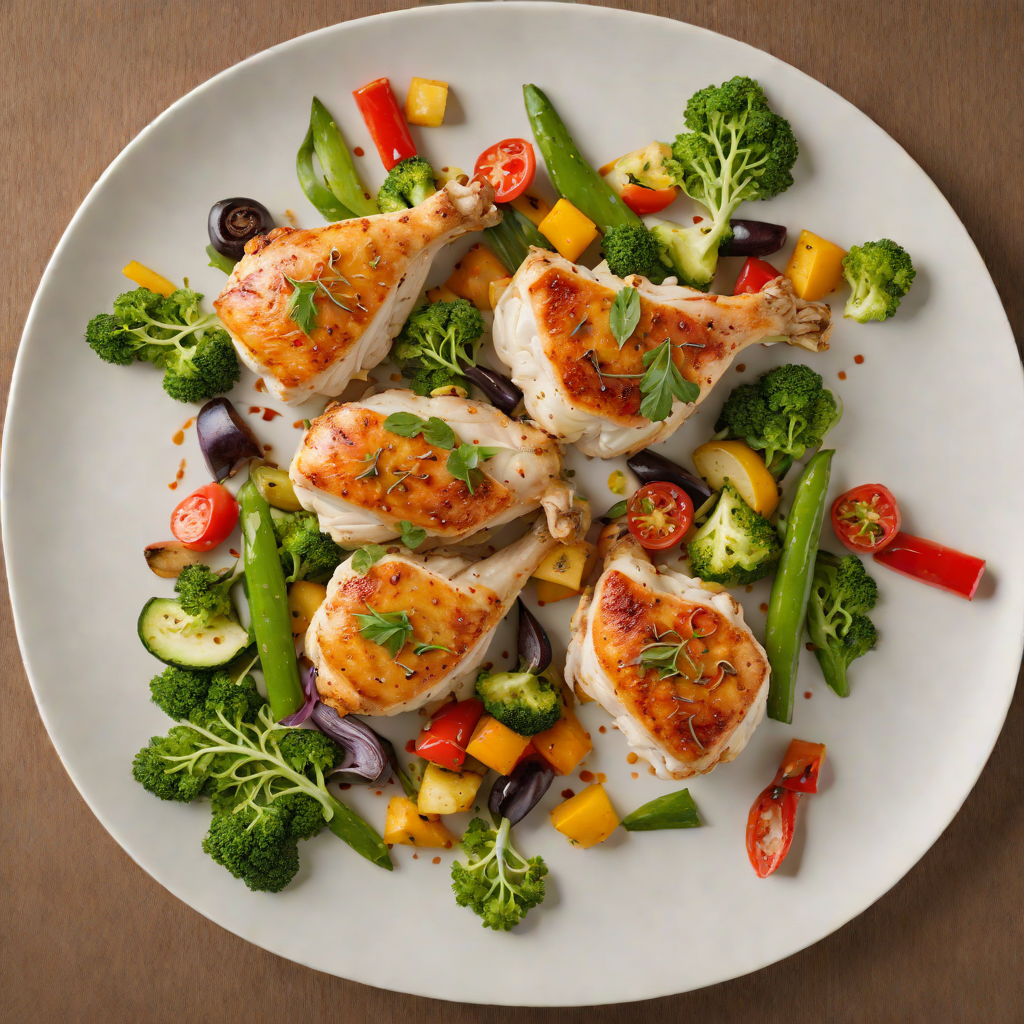 Pan-Seared Chicken with Sautéed Seasonal Vegetables