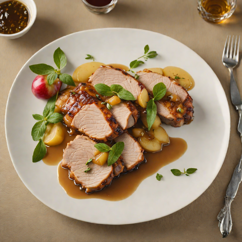 Pan-Roasted Pork with Regional Apple and Sage Compote