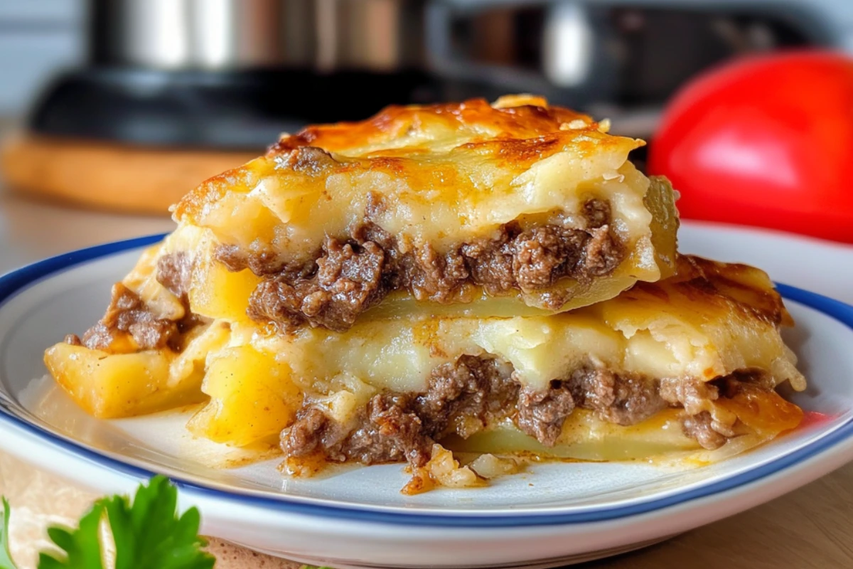 Comforting Beef and Potato Sheet Pan Casserole