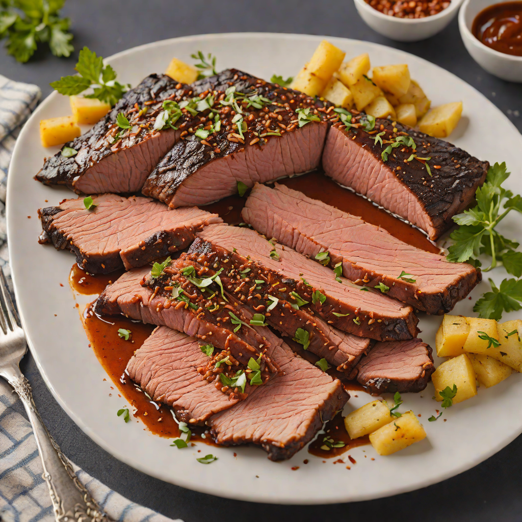 Southern-Style Smoked Beef Brisket with Caribbean Spice Rub