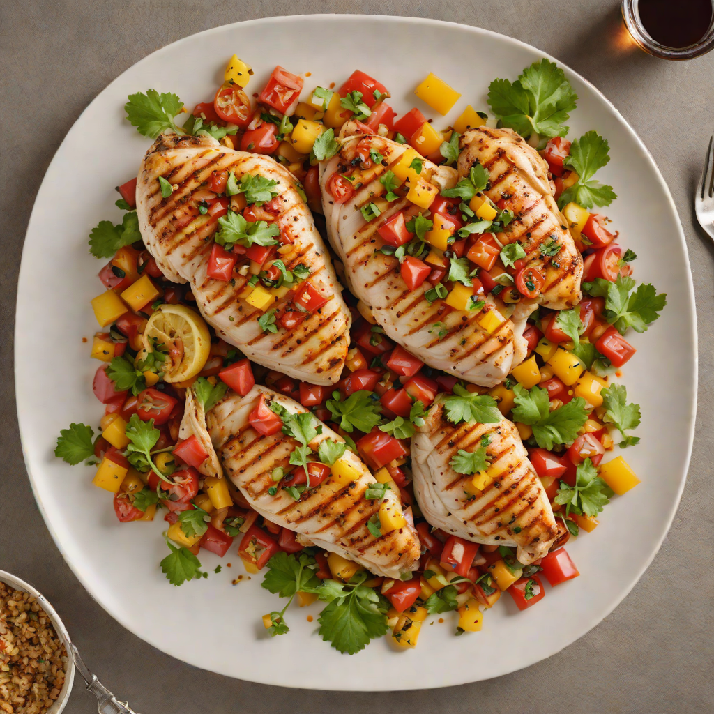 Pan-Roasted Chicken with Mexican Spiced Tomato Salsa