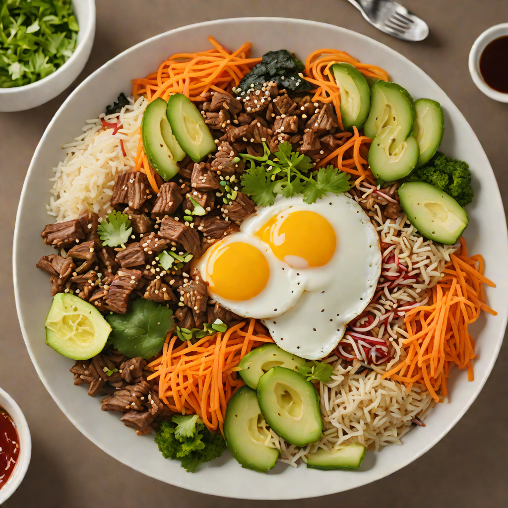 Korean-Inspired Beef Bibimbap Bowl