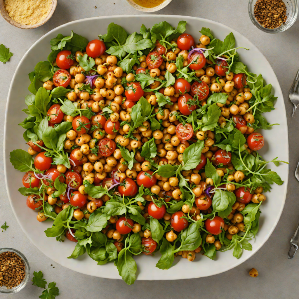 Tomato and Za’atar Roasted Chickpea Salad