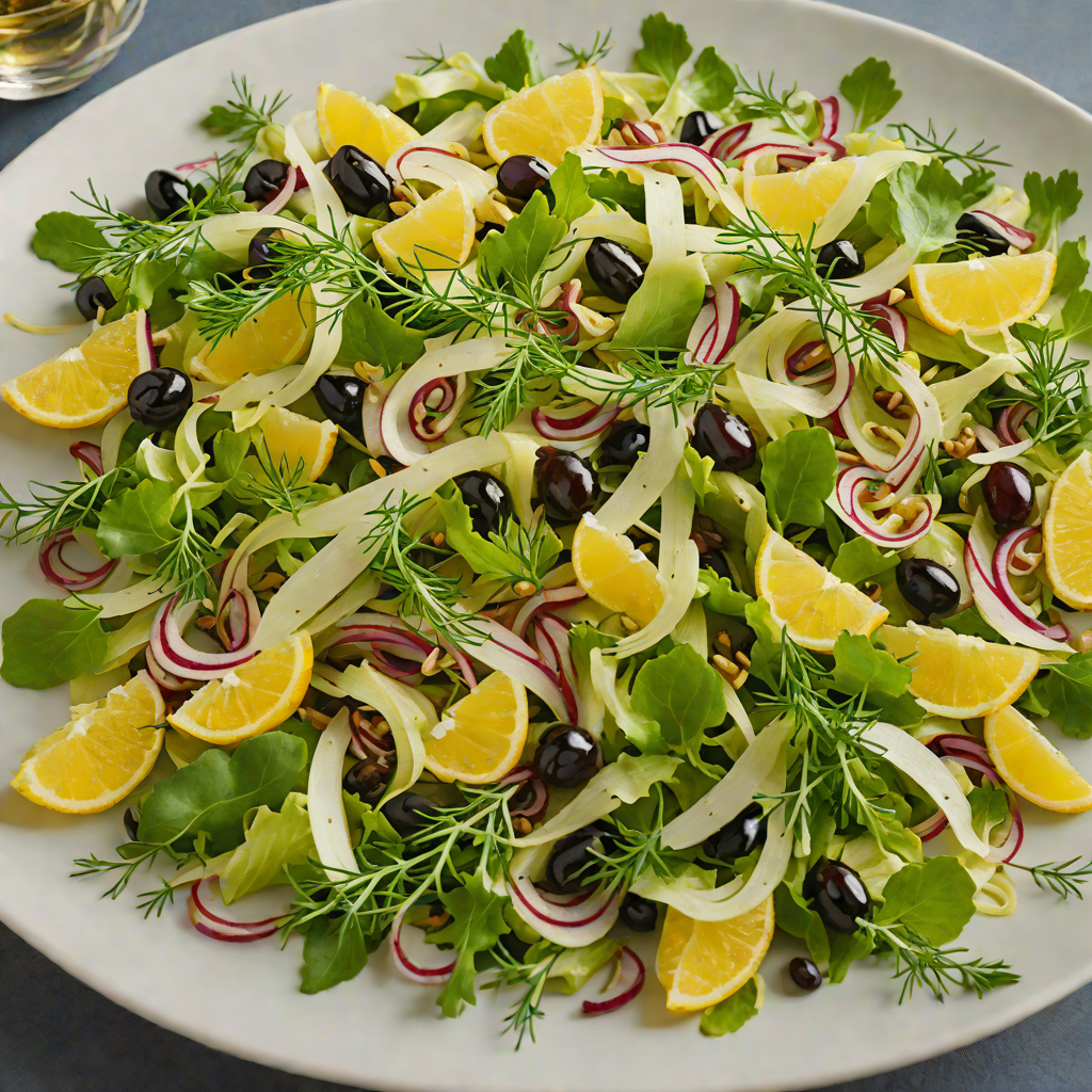 Istrian Olive and Fennel Salad with Citrus Vinaigrette