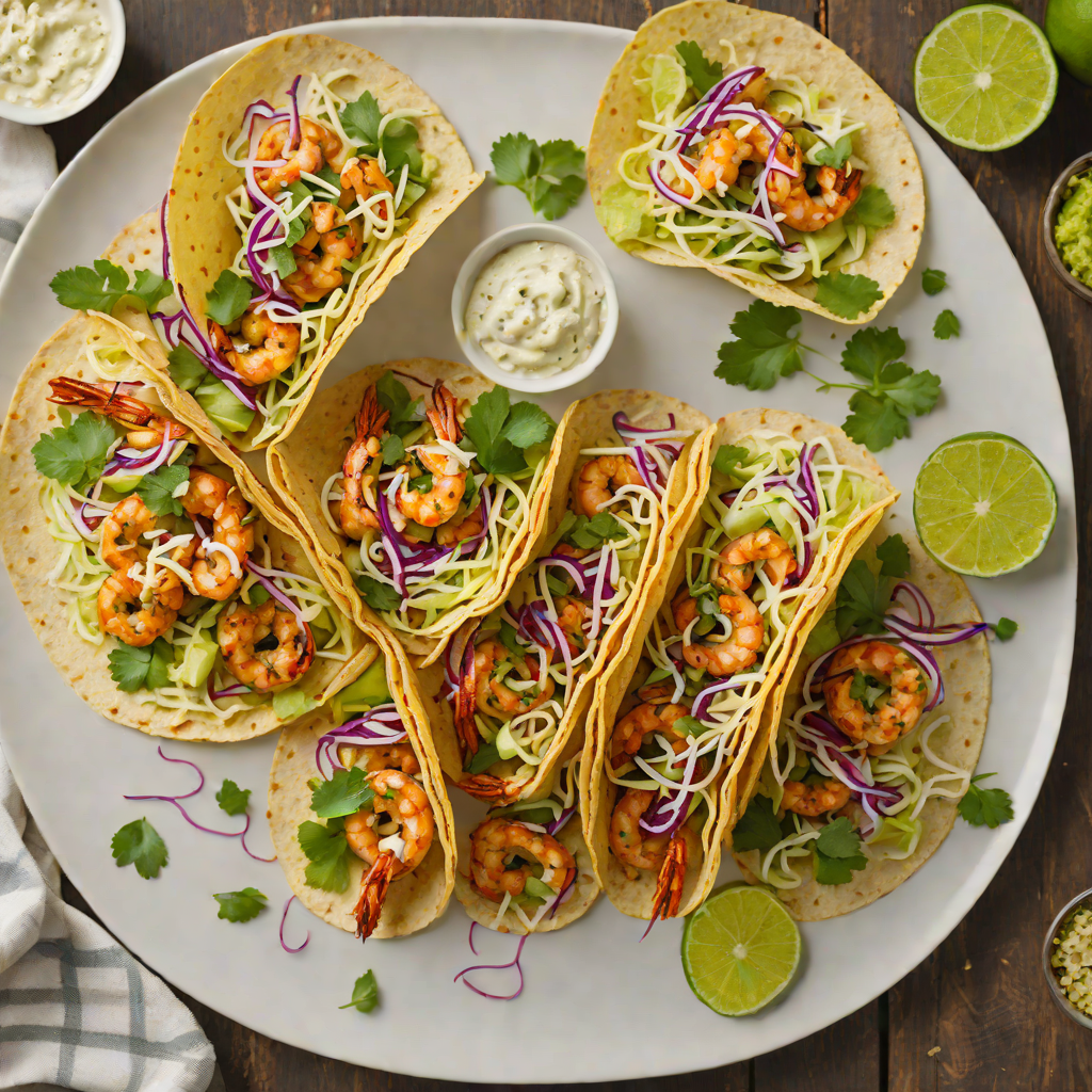 Chili-Lime Grilled Shrimp Tacos with Fresh Cabbage Slaw