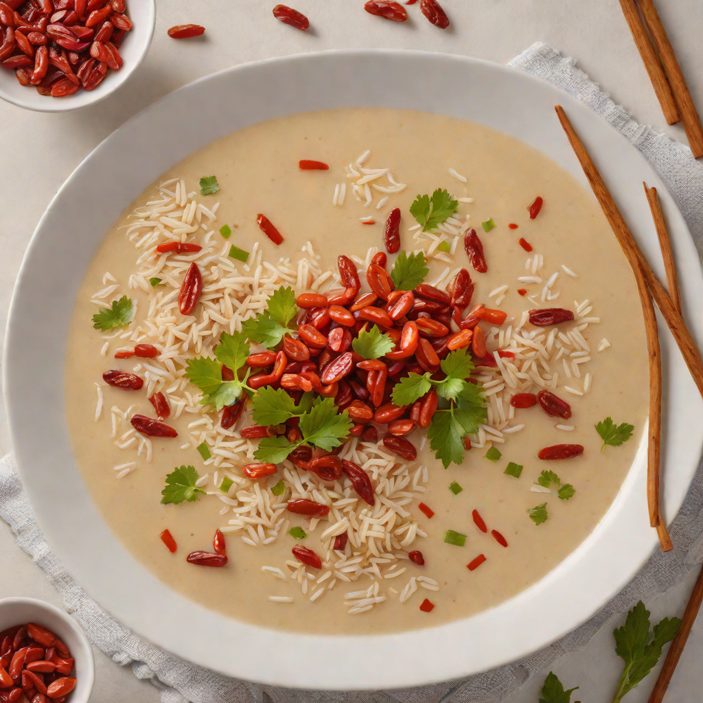 Angelica and Red Date Congee with Goji Berries