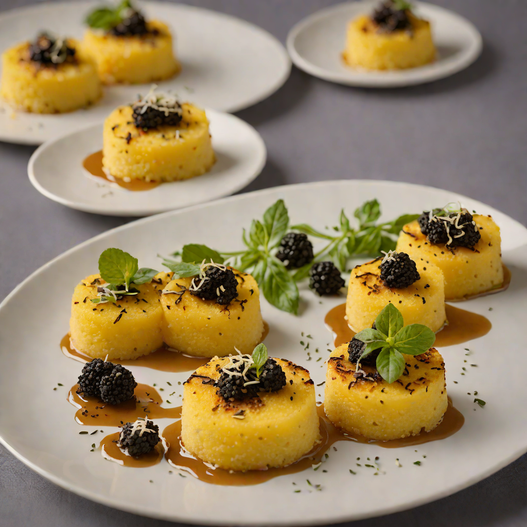 Pan-Seared Polenta Cakes with Istrian Truffle and Parmesan