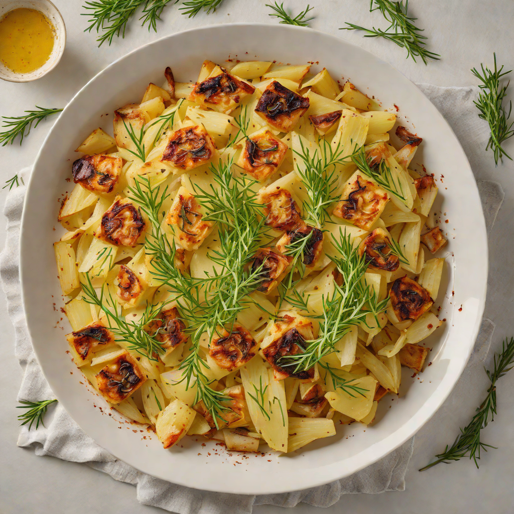 Roasted Istrian Fennel and Potato Gratin