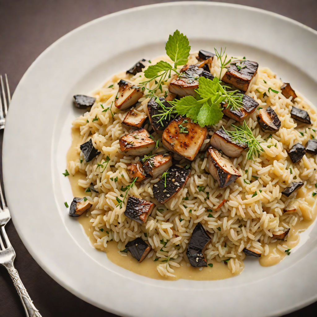 Pan-Seared Istrian Truffle Mushroom Risotto