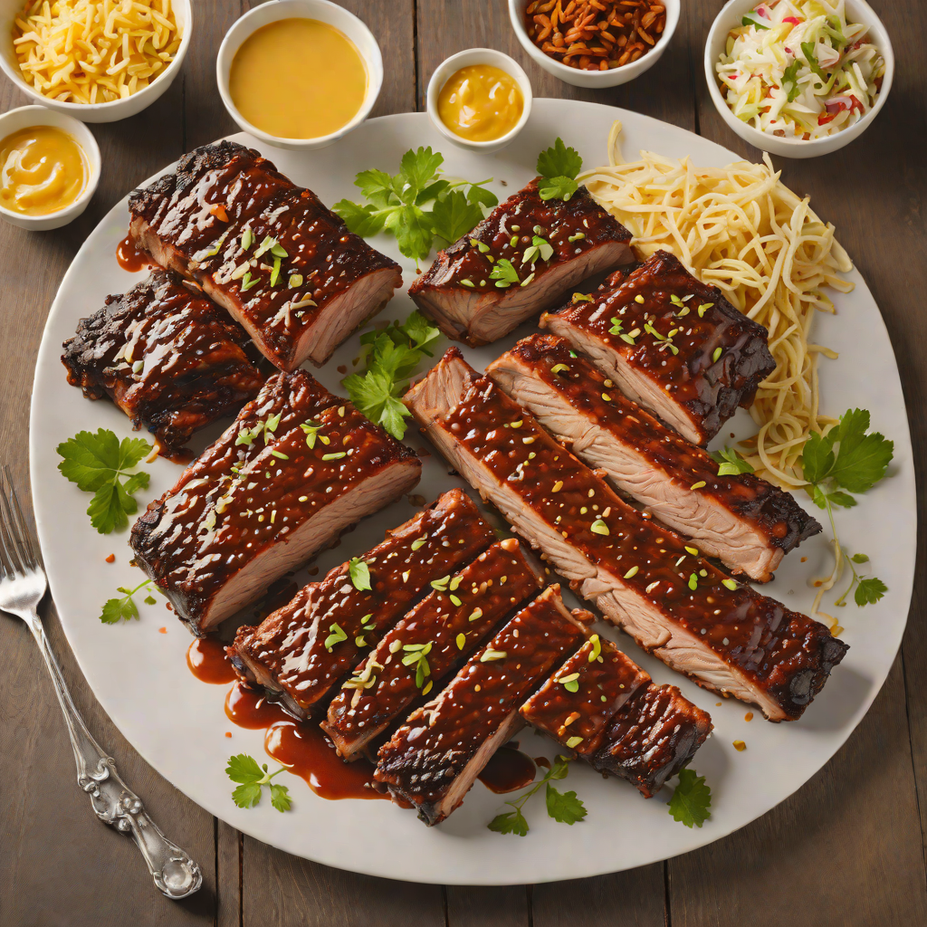 Smoky Kansas City-Style BBQ Ribs with Tangy Mustard Slaw