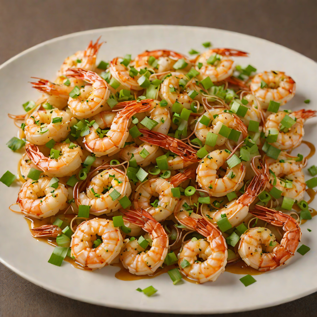 Wok-Tossed Shrimp with Garlic and Scallion Oil