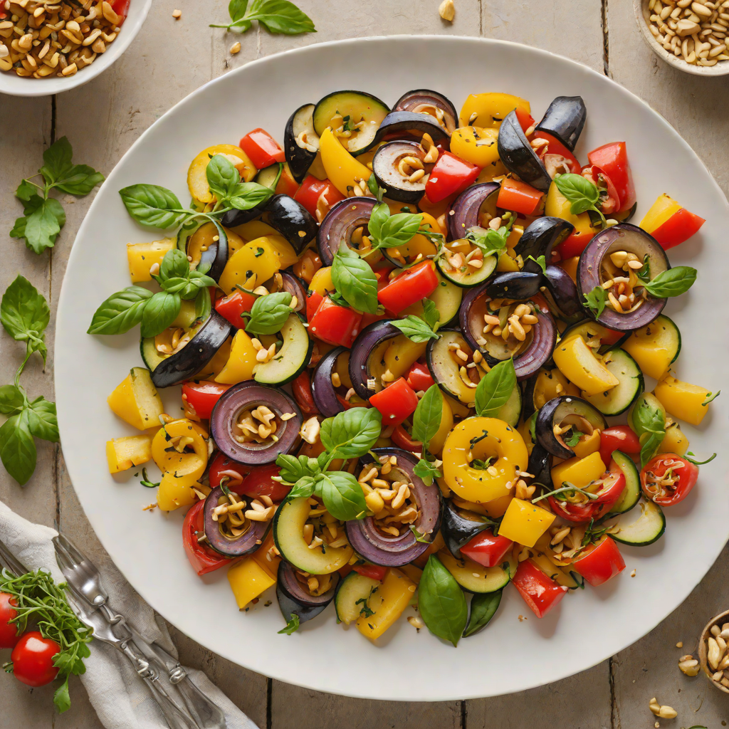 Summer Produce Ratatouille with Roasted Garlic