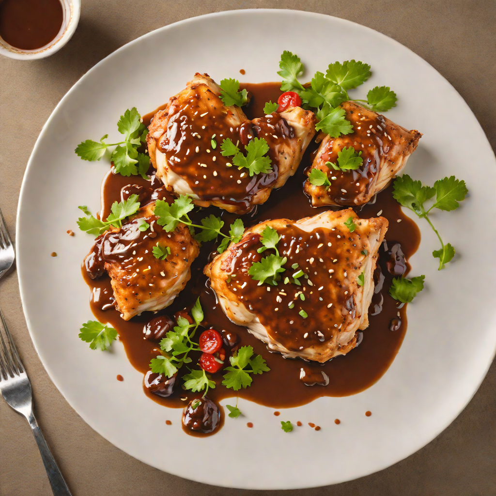 Pan-Seared Chicken with Spiced  Mole Sauce