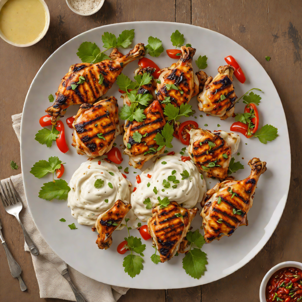 Kashmiri Yogurt-Marinated Grilled Chicken with Kashmiri Chili