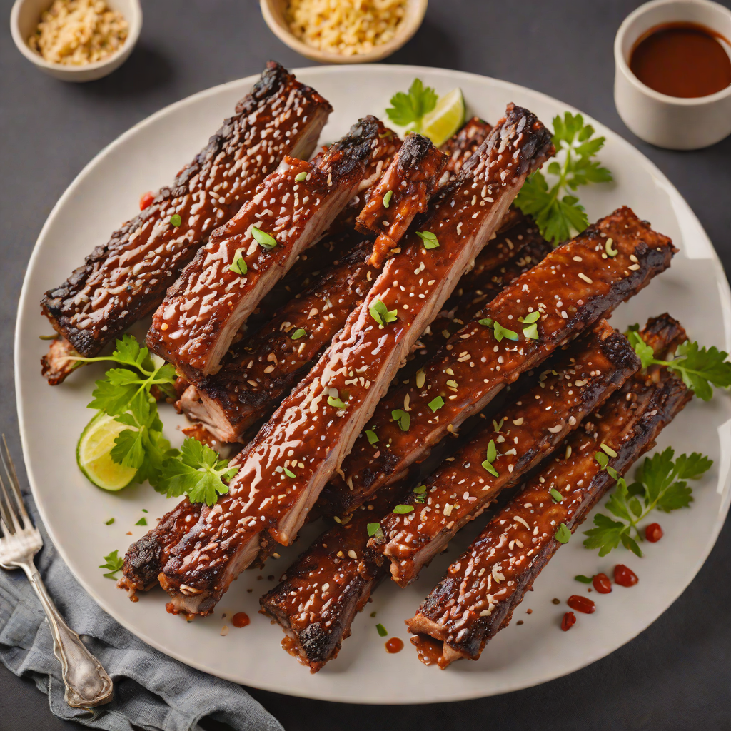 East Texas-Style Smoked Pork Ribs with Spicy Dry Rub