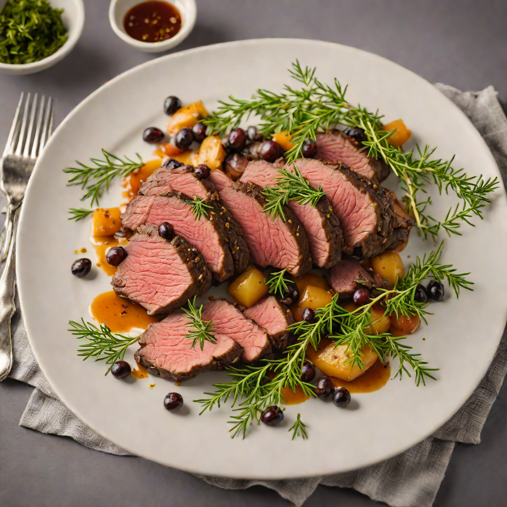 Herb-Roasted Venison with Juniper